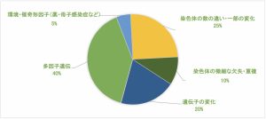 持って生まれてくる赤ちゃんの病気の内訳（イメージ）